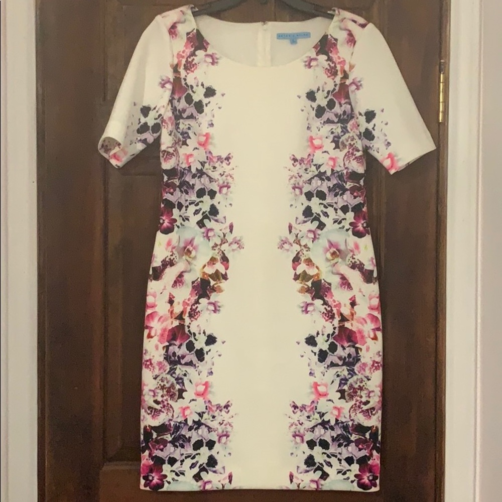 ANTONIO MELANI FLORAL DRESS PURPLE/PINK